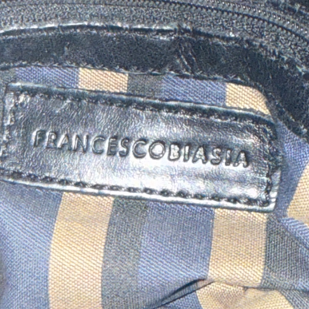 Francesca Biasia Black Leather Satchel Handbag EUC - Picture 12 of 13